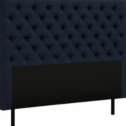 Sänggavel med knappar 120 cm bred - Blå