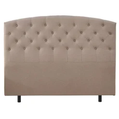 Sänggavel med knappar 160 x 125 cm beige - Capetown