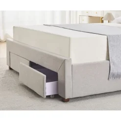 Sängram 180 x 200 cm - Grå