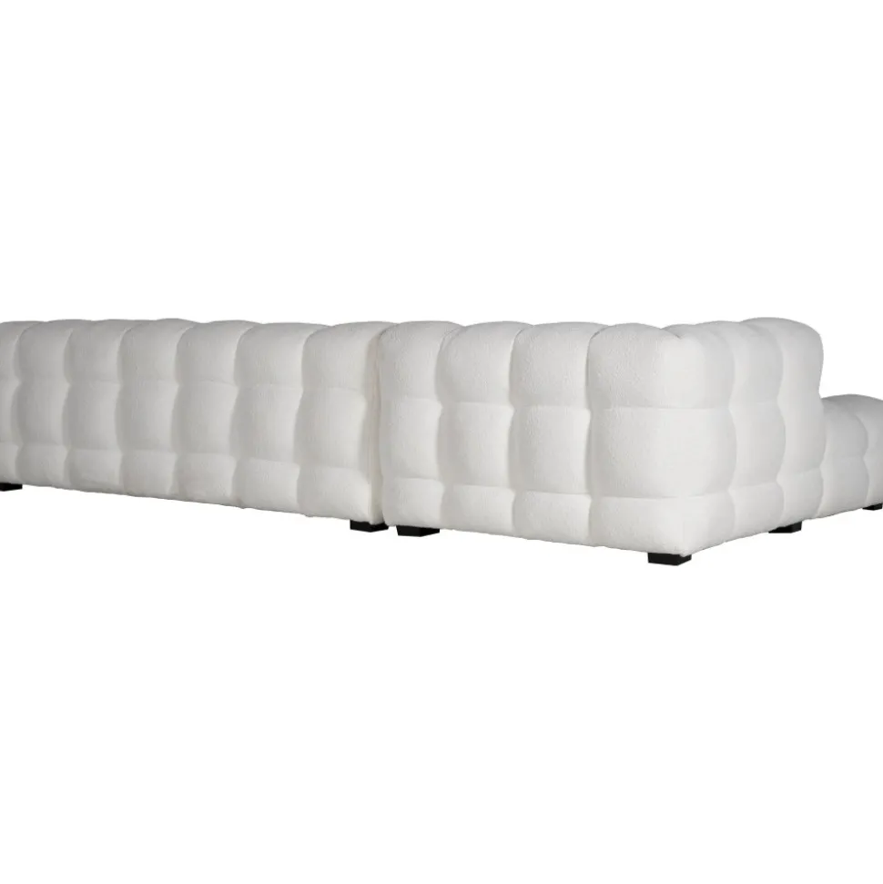 Soffa 322 cm bred beige teddy - Elisa + Textilrengöring för möbler