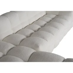 Soffa 322 cm bred beige teddy - Elisa