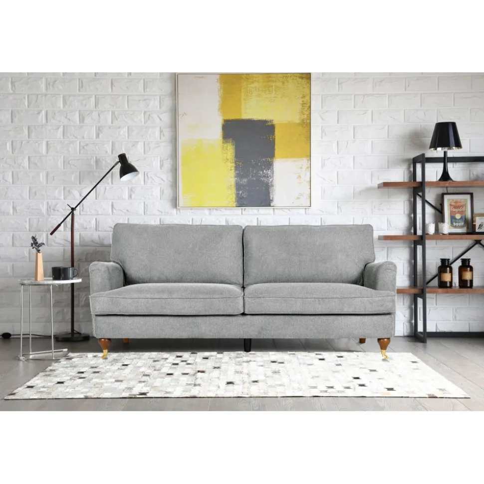 Soffa 210 cm bred Howard Watford Deluxe - Grå + Möbeltassar