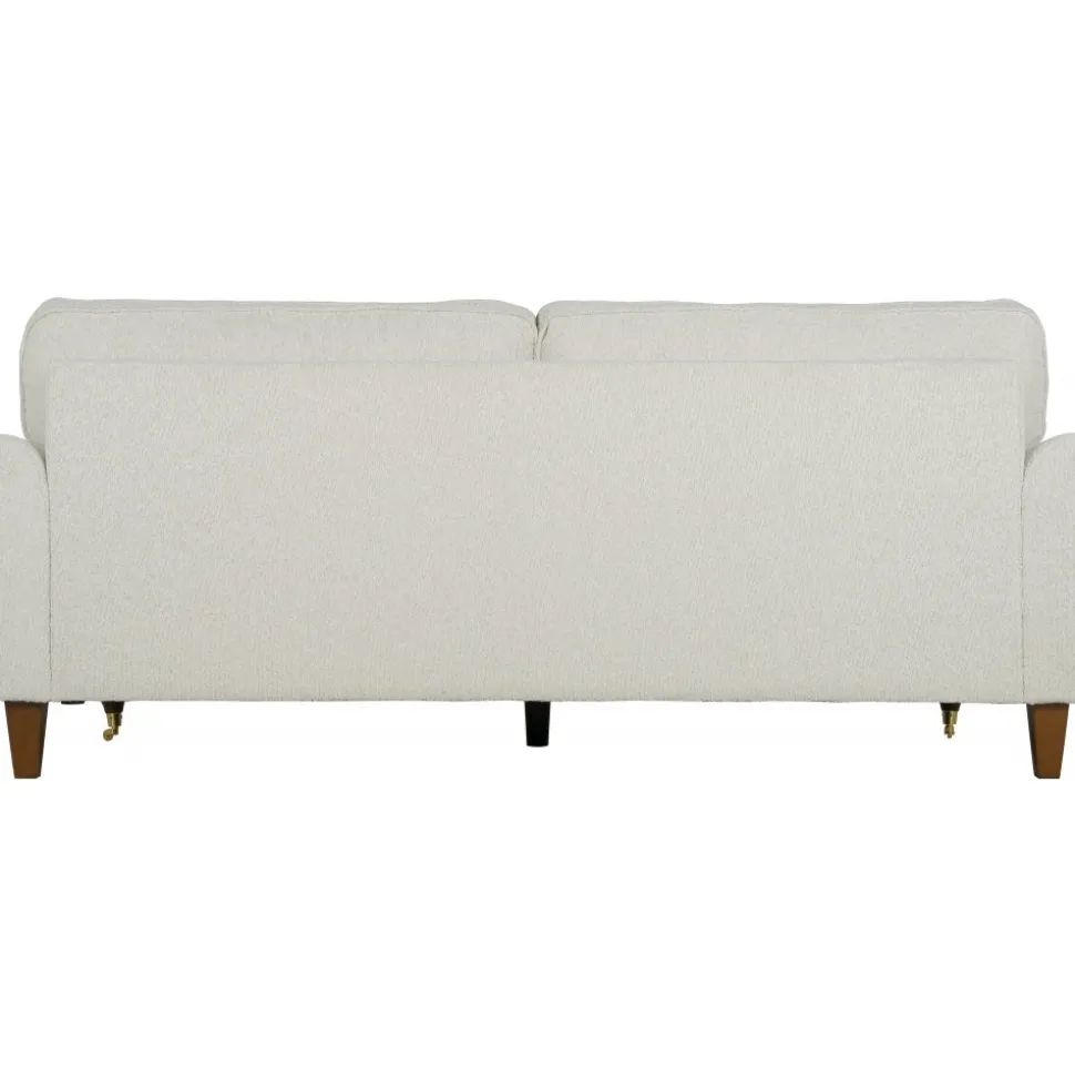 Soffa 210 cm bred Howard Watford Deluxe i bouclé + Textilrengöring för möbler