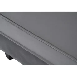 Soffa 250 cm bred mörkgrå sammet 114 cm djup + Textilrengöring för möbler