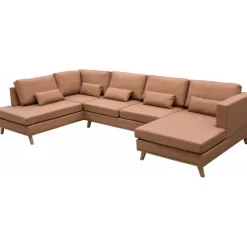 Soffa 322 cm brun PU - Ranger