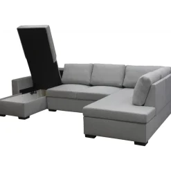 Soffa 309 cm ljusgrå - Solna