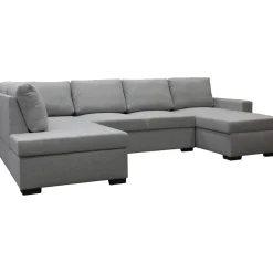 Soffa 309 cm ljusgrå - Solna + Fläckborttagare för möbler