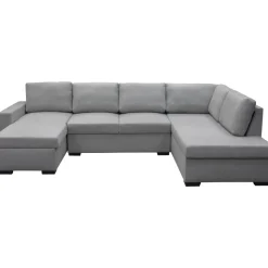 Soffa 309 cm ljusgrå - Solna + Fläckborttagare för möbler