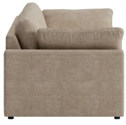 Soffa 266 cm 4-sits mörkbeige - Moby