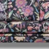 Soffa blommigt tyg 3-sits - 204 cm + Textilrengöring för möbler