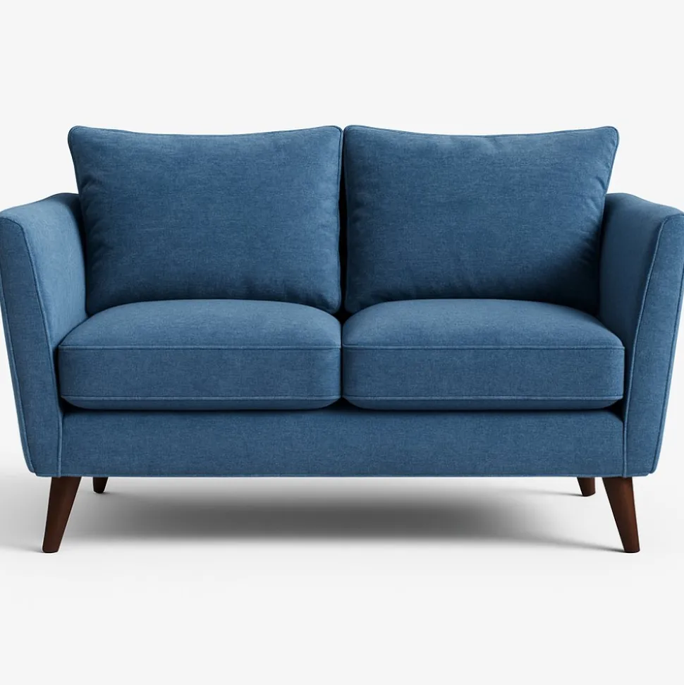 Soffa County 2-sits - Blå Chenille