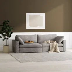 Soffa Falkenberg 4-sits 266 cm bred - Grå + Möbeltassar