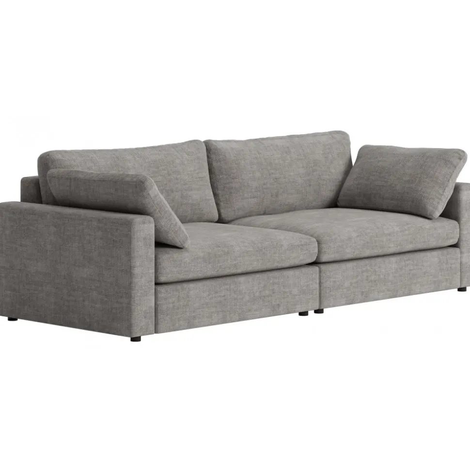 Soffa Falkenberg 4-sits 266 cm bred - Grå