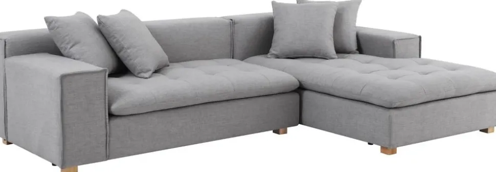 Soffa grå divan 251 cm - Sake