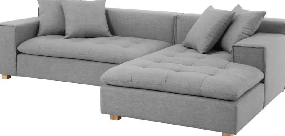 Soffa grå divan 251 cm - Sake