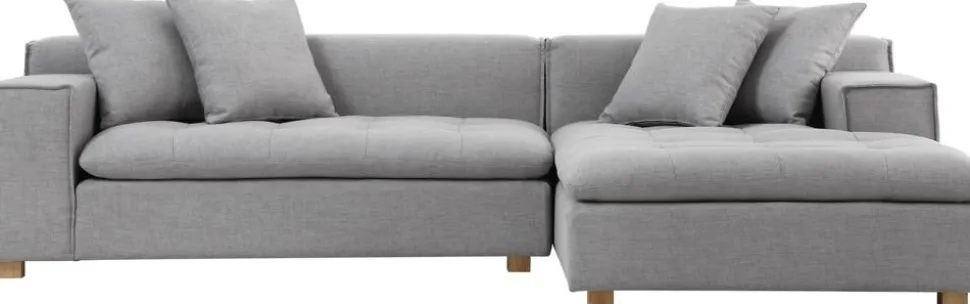 Soffa grå divan 251 cm - Sake