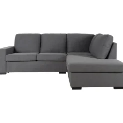 Soffa grå med öppet avslut 244 cm