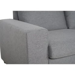 Soffa grå med öppet avslut 244 cm
