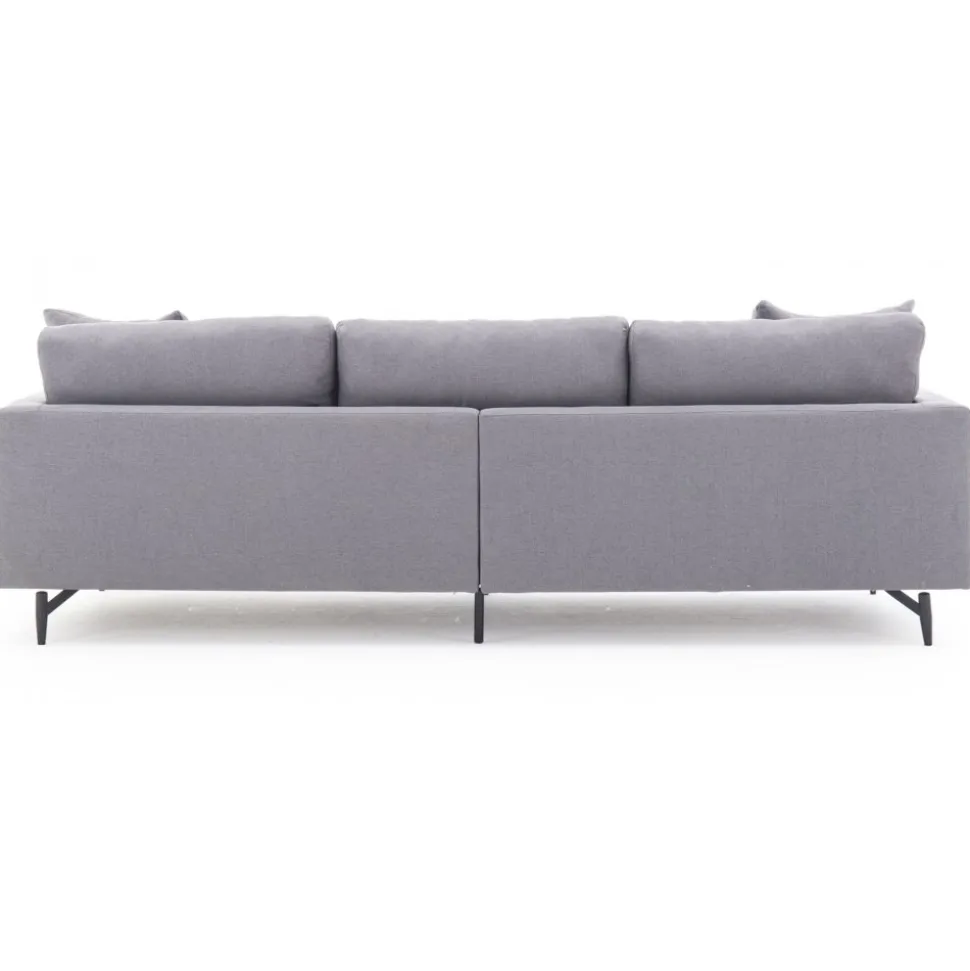 Soffa grå 4-sits 255 cm Hedlunda