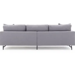 Soffa grå 4-sits 255 cm Hedlunda + Fläckborttagare för möbler