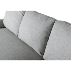 Soffa med förvaring grå 214 cm bred + Textilrengöring för möbler