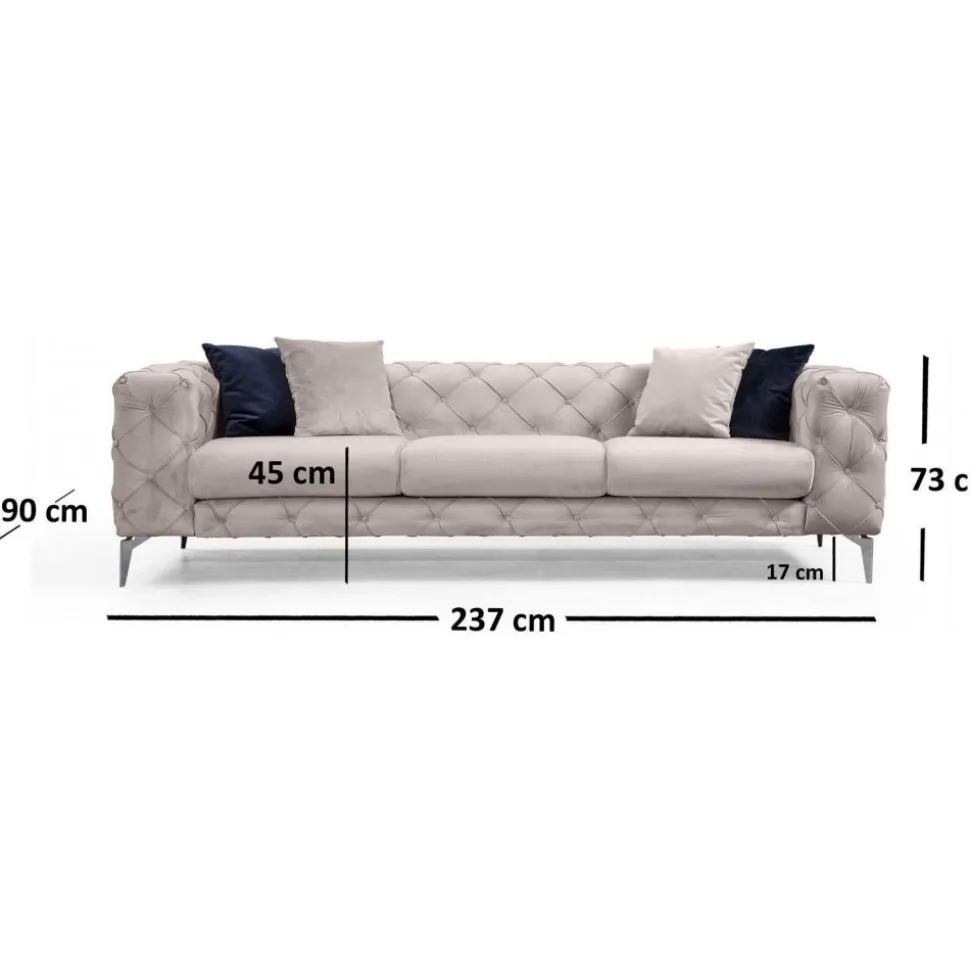 Soffa 3-sits - 237 cm