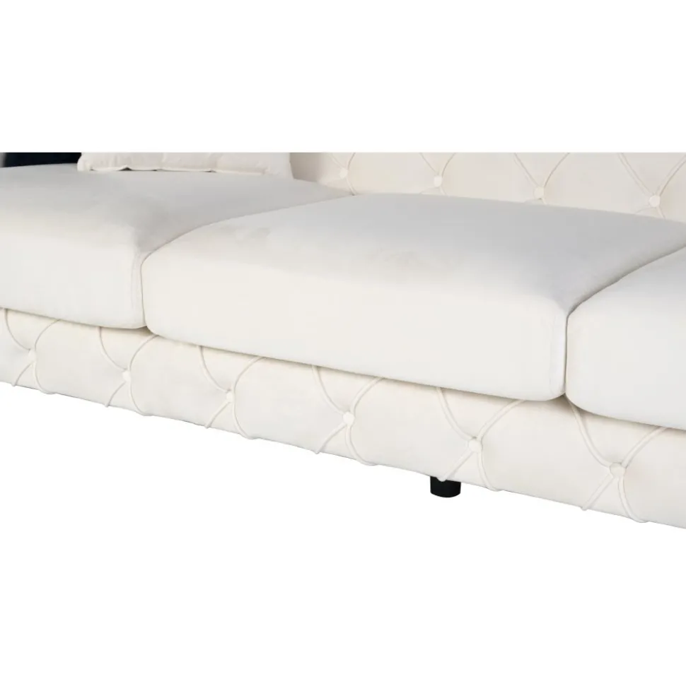 Soffa 3-sits - 237 cm + Textilrengöring för möbler