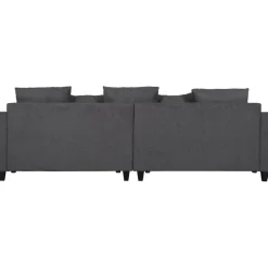 Soffa 4-sits 270 cm antracit tyg - Brandy + Textilrengöring för möbler