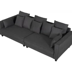 Soffa 4-sits 270 cm antracit tyg - Brandy