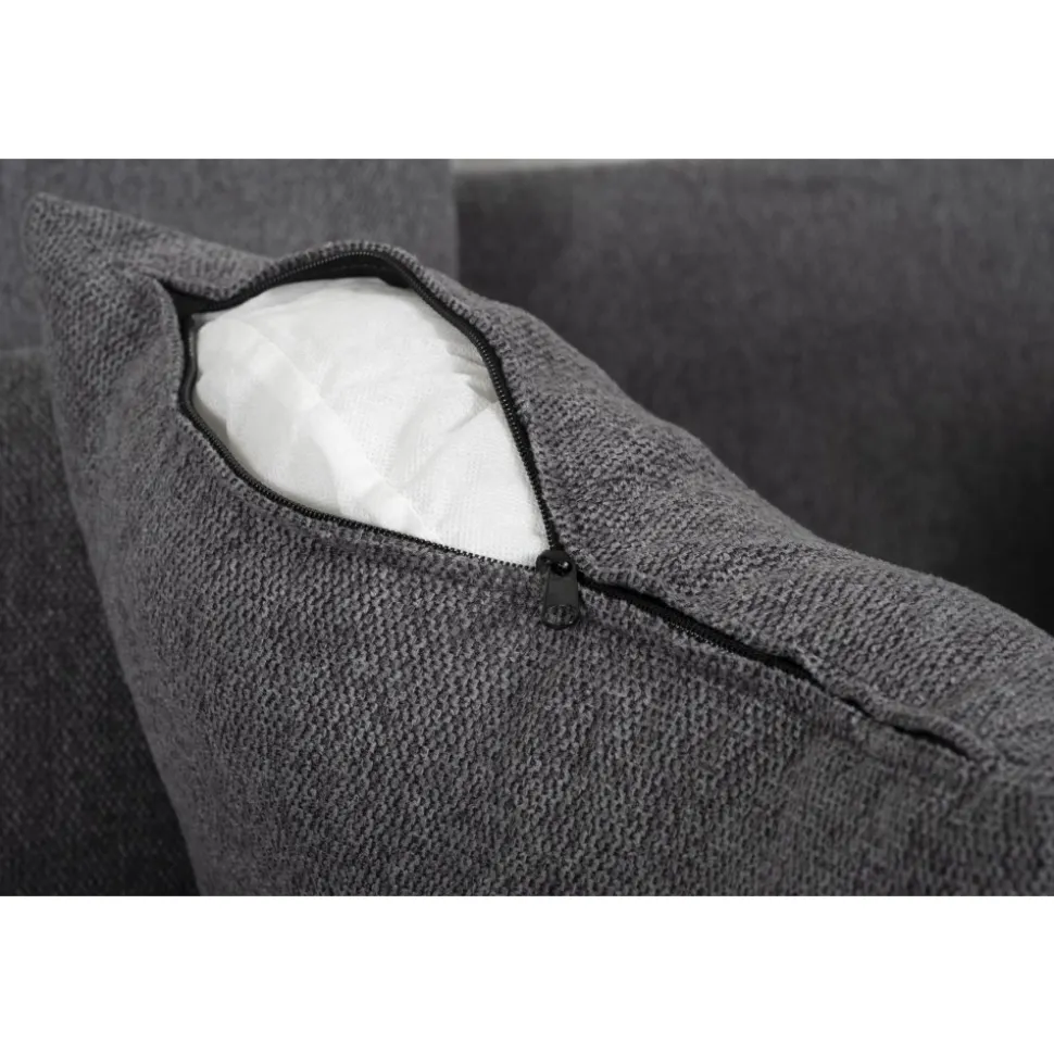 Soffa 4-sits 270 cm antracit tyg - Brandy