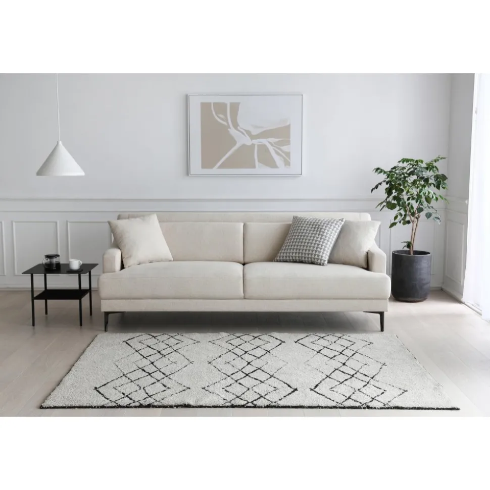 Soffa 3-sits beige modern - Hanna