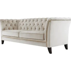 Soffa 3-sits Chesterfield beige - Milton