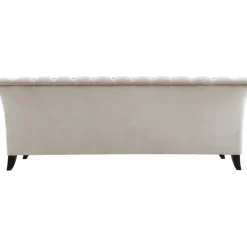 Soffa 3-sits Chesterfield beige - Milton + Textilrengöring för möbler