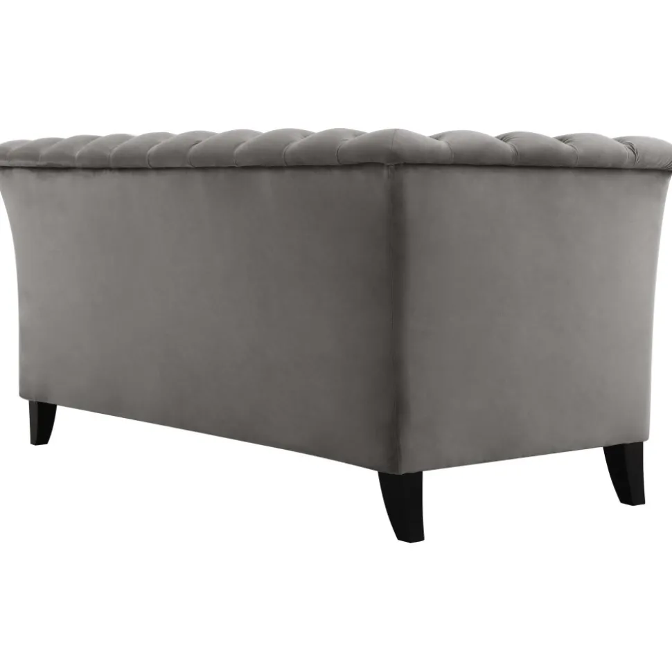 Soffa 2-sits chesterfield grå - Henry