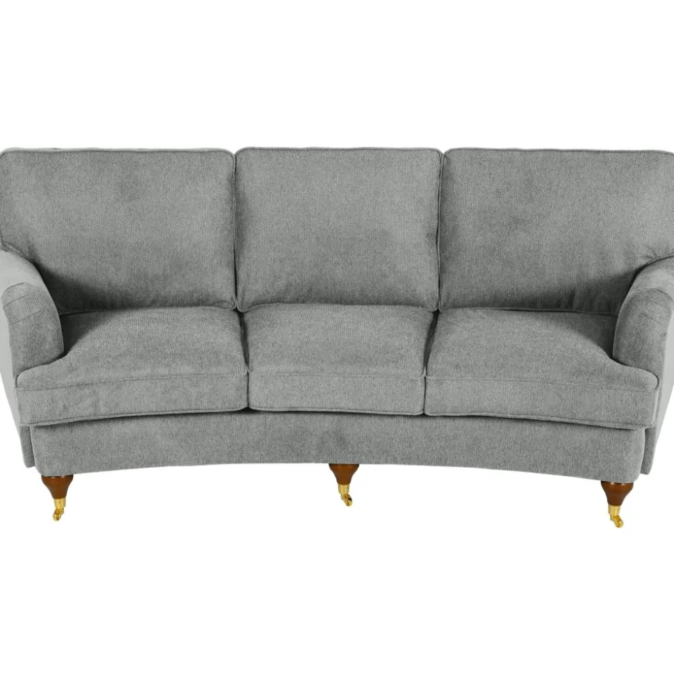 Soffa 3-sits grå 225 cm - Howard + Textilrengöring för möbler