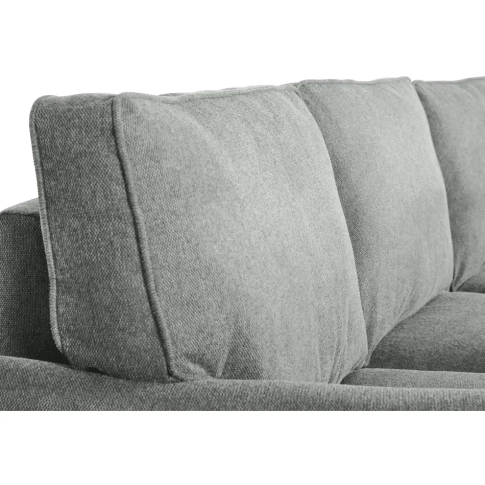 Soffa 3-sits grå 225 cm - Howard + Textilrengöring för möbler