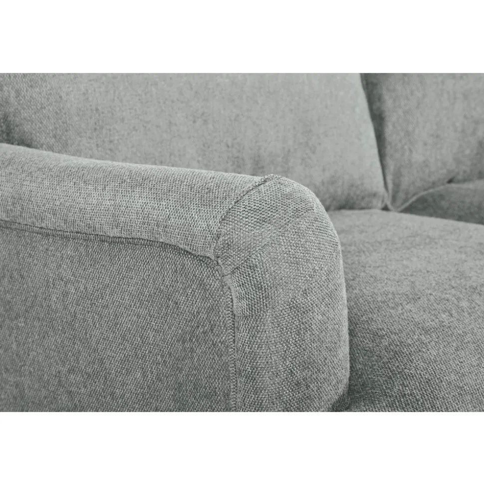 Soffa 3-sits grå 225 cm - Howard + Textilrengöring för möbler