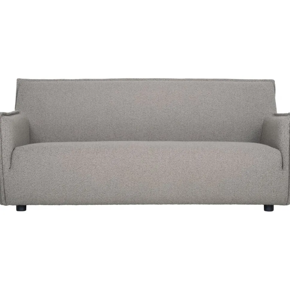 Soffa 3-sits i mörkbeige bouclè - Jupiter