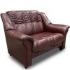 Soffa 2-sits soffa i oxblod - Rom