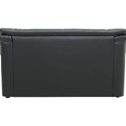 Soffa 2-sits svart konstläder - Dominic