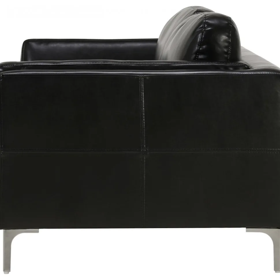 Soffa 3-sits svart PU - Cansas + Fläckborttagare för möbler