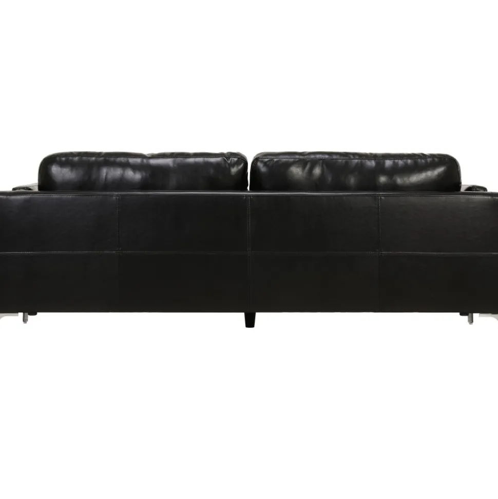 Soffa 3-sits svart PU - Cansas + Fläckborttagare för möbler