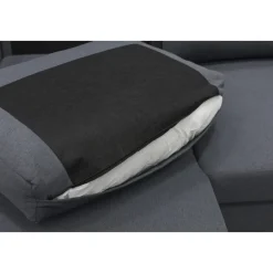 Soffa u-soffa 309 cm mörkgrått tyg - Solna