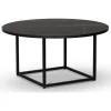 Soffbord Ø90 cm - Svart marmor (Exklusive laminat) + Möbeltassar