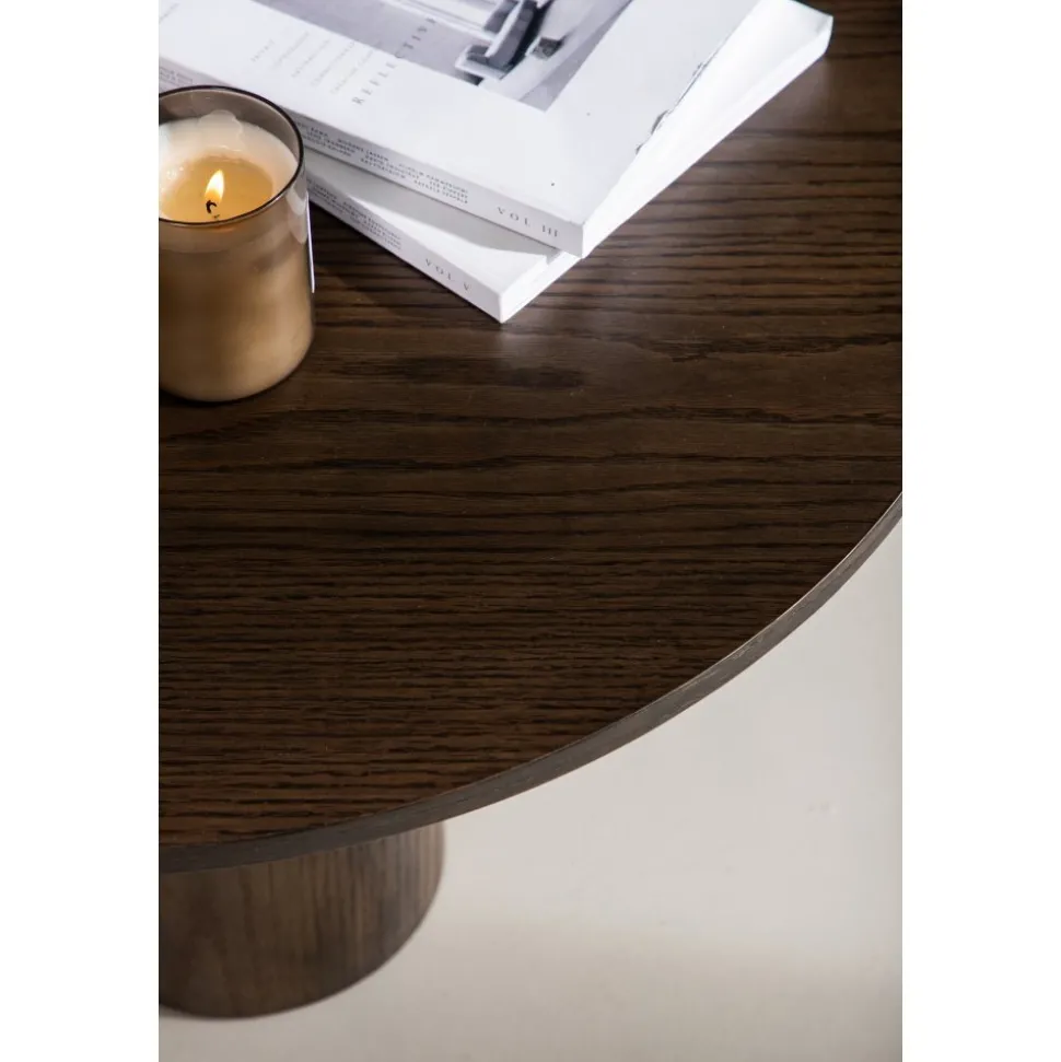 Soffbord Ø80 cm mocka - Olivia