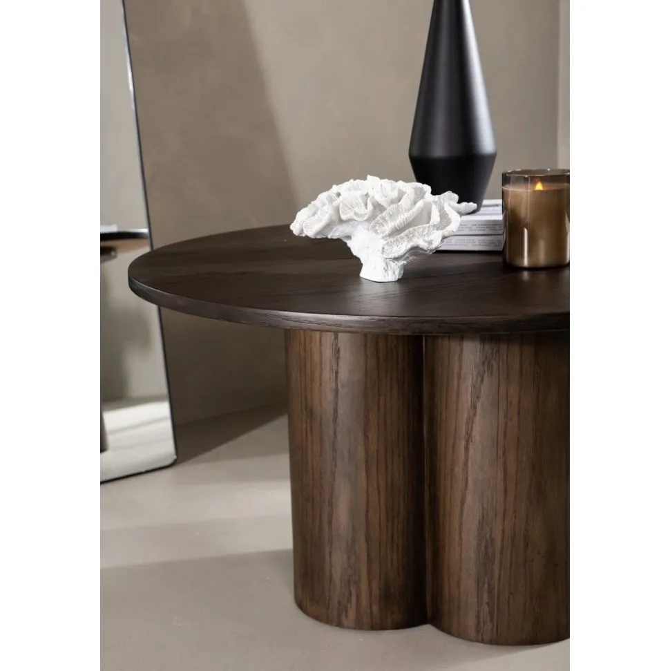 Soffbord Ø80 cm mocka - Olivia
