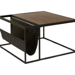 Soffbord 80 x 80 cm - brunt ekfanèr