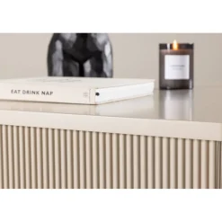 Soffbord beige 90x90 cm - Lennox