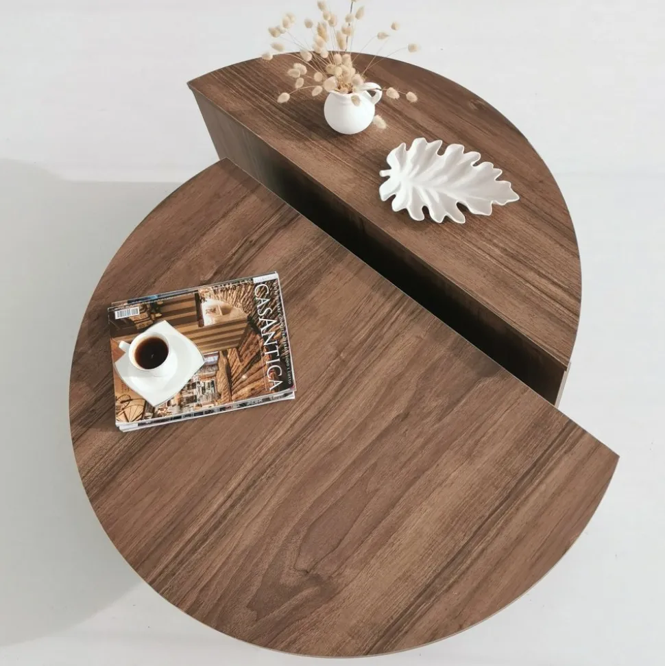 Soffbord i Valnöt 90 x 90 cm - Podium