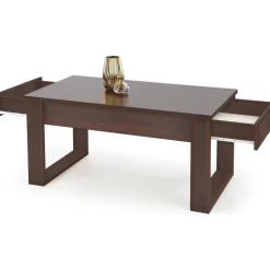 Soffbord med lådor valnöt 110x60 cm